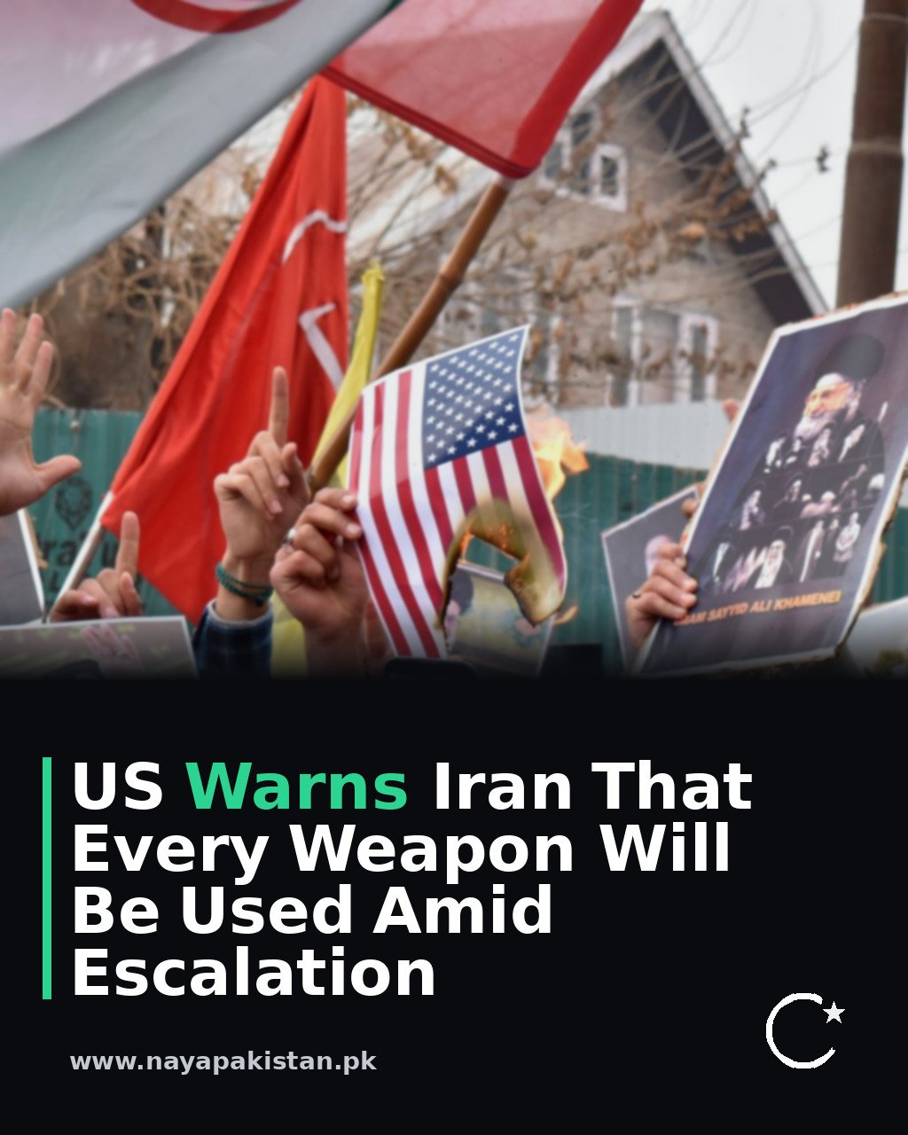 US Warns Iran That Every Weapon Will Be Used Amid Escalation