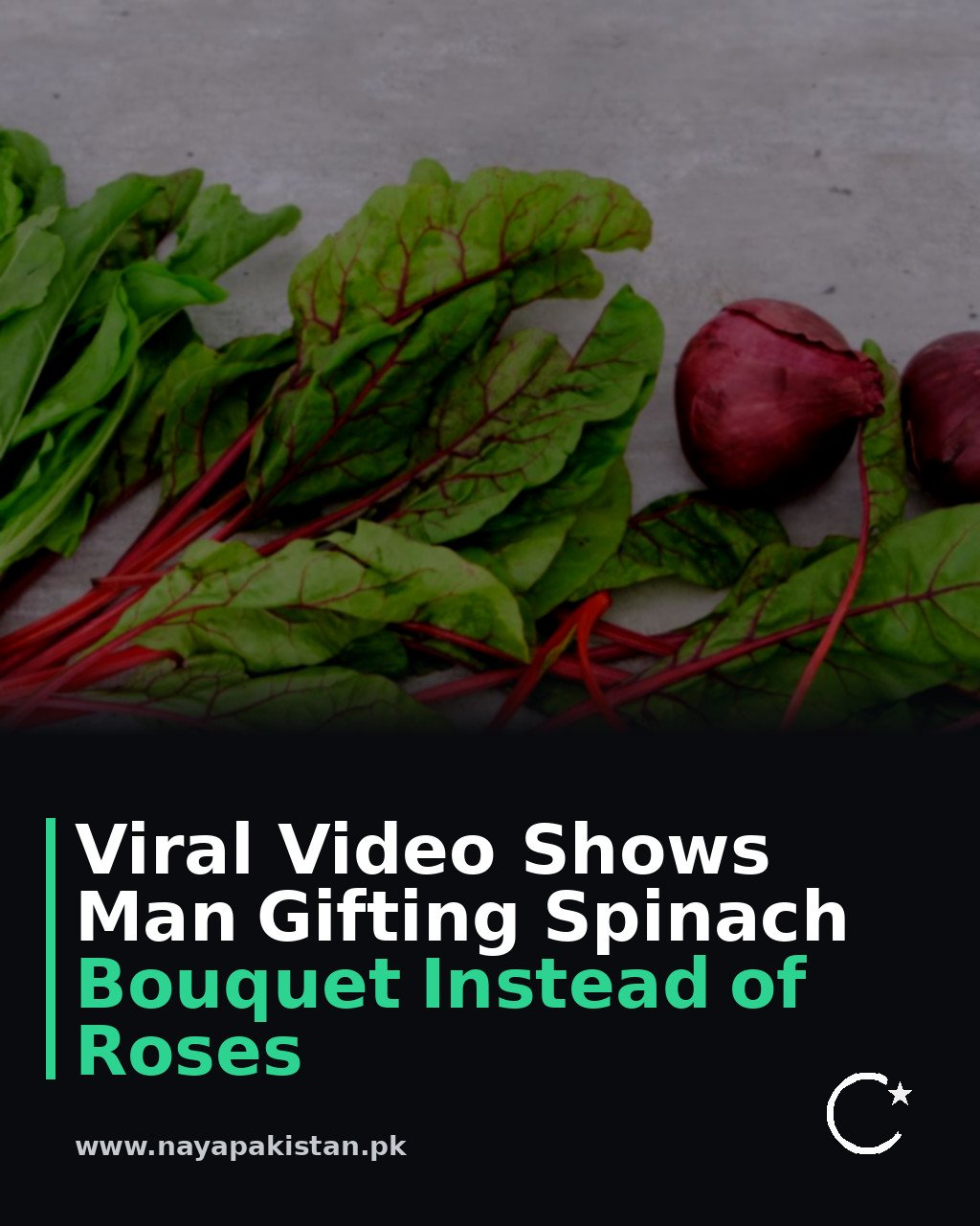 Viral Video Shows Man Gifting Spinach Bouquet Instead of Roses