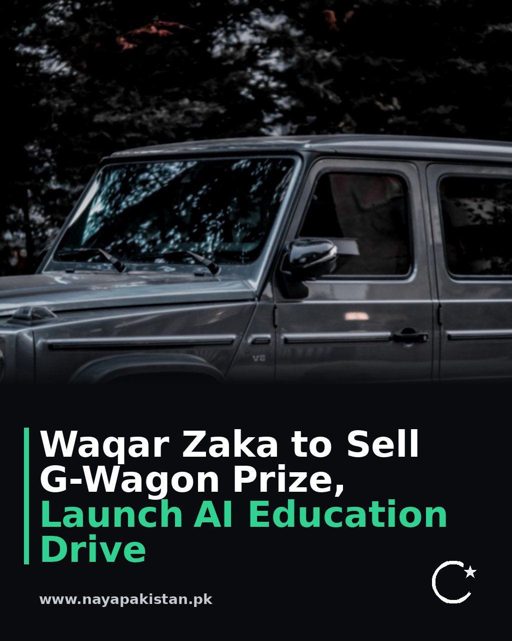 Waqar Zaka to Sell G-Wagon Prize, Launch AI Education Drive