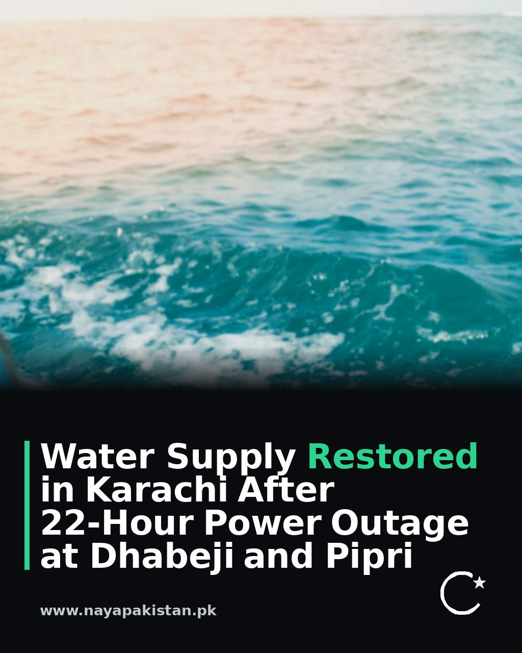 Water Supply Restored in Karachi After 22-Hour Power Outage at Dhabeji and Pipri