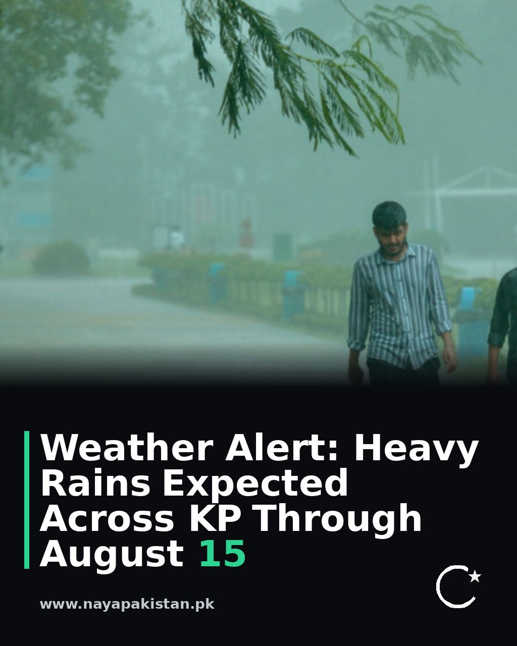 Weather Alert: Heavy Rains Expected Across KP Through August 15