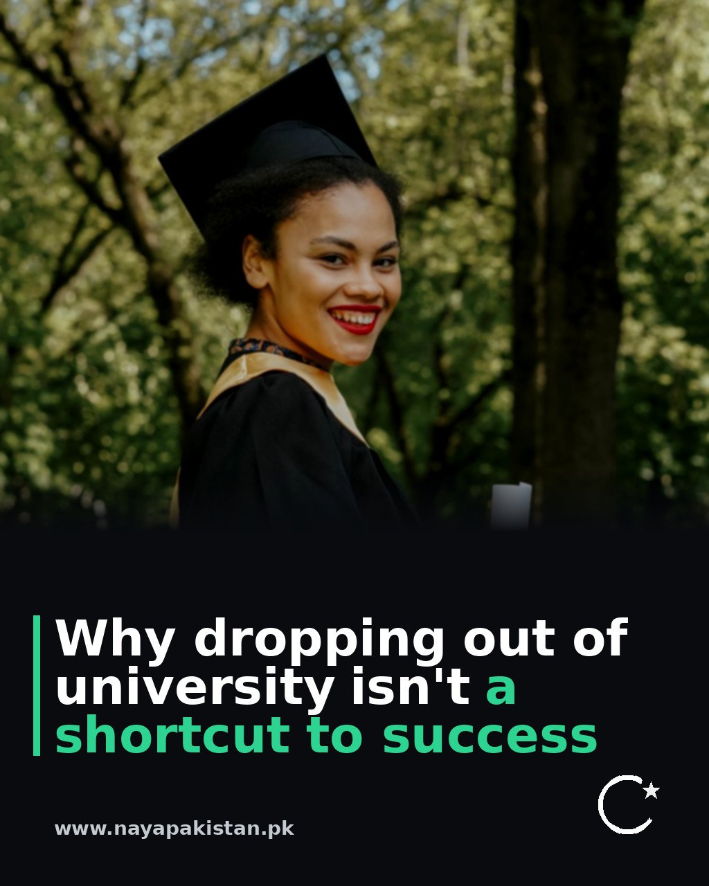 Why dropping out of university isn't a shortcut to success