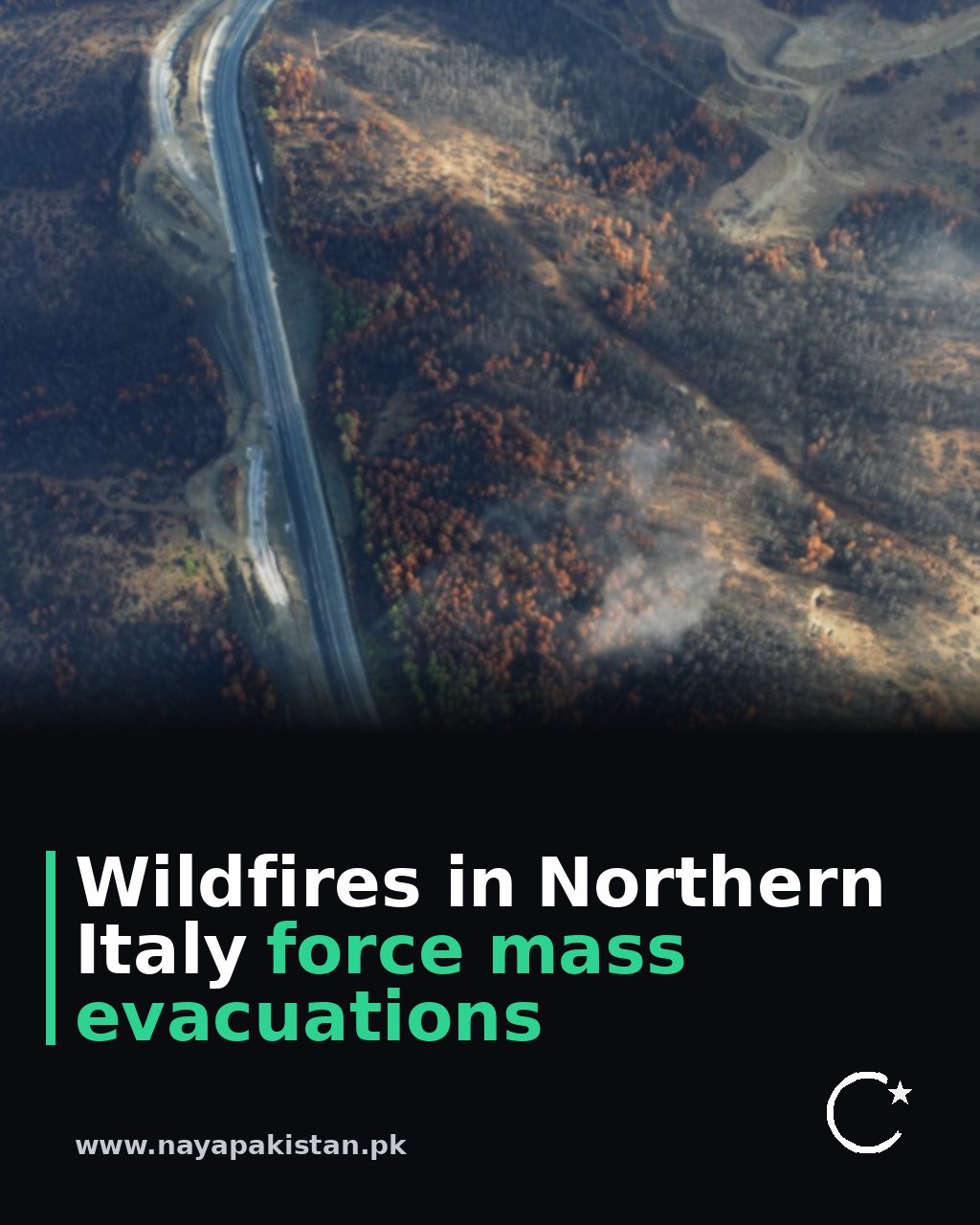 Wildfires in Northern Italy force mass evacuations